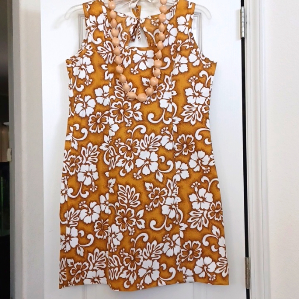 Brand New, Golden Hawaiian Sheath Dress!
